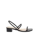 shoexpress womens Animal Textured Open Toe Slip-on Sandals With Block Heels Heeled Sandal