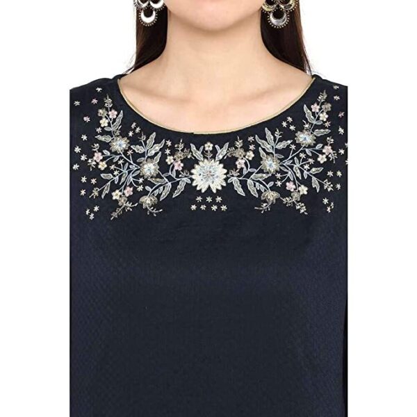 BIBA Women's Cotton Straight Salwar Suit Set - Image 3
