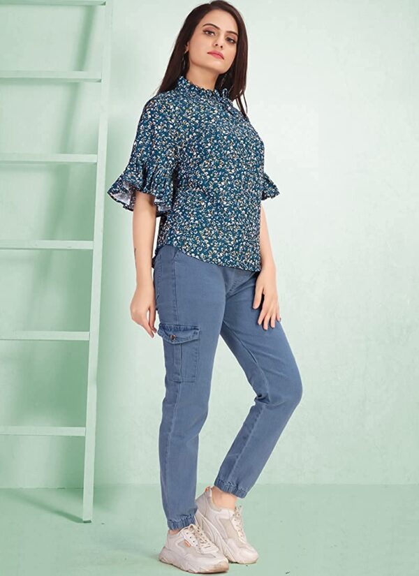 Yogeshvar Creation Women's Cotton Stylish Latest Crop Design Tops - Image 3