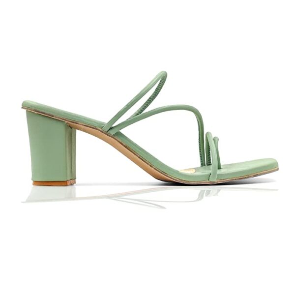 ShoeEra Women Multistrap Block Heel 2.5 Inch Sandal | Fashion Heel Sandal for women & Girls | Heel Sandal for women
