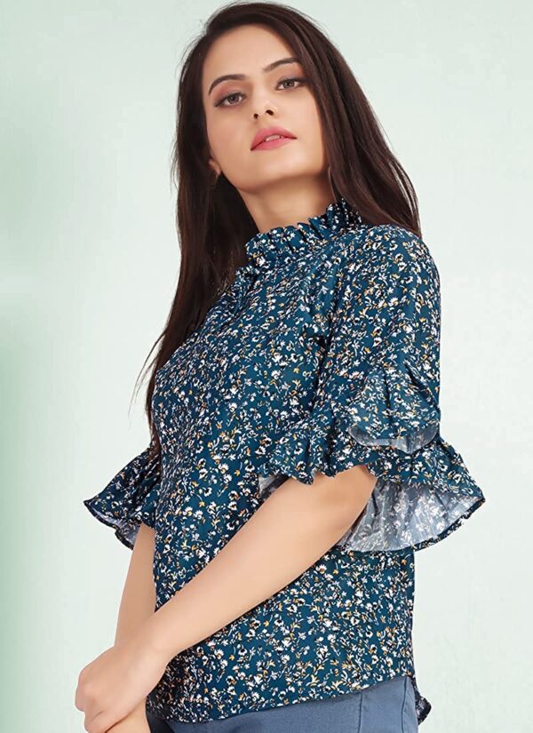Yogeshvar Creation Women's Cotton Stylish Latest Crop Design Tops - Image 2