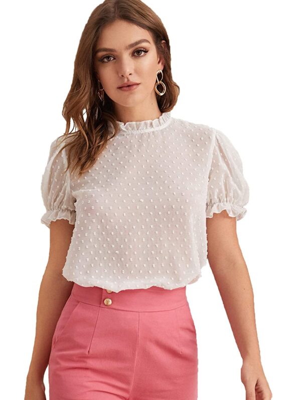 itshe Tissue Fabric Premium Casual Top for Women's