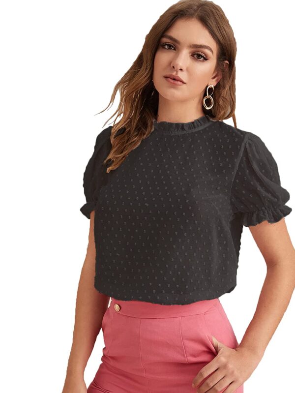 itshe Tissue Fabric Premium Casual Top for Women's - Image 4