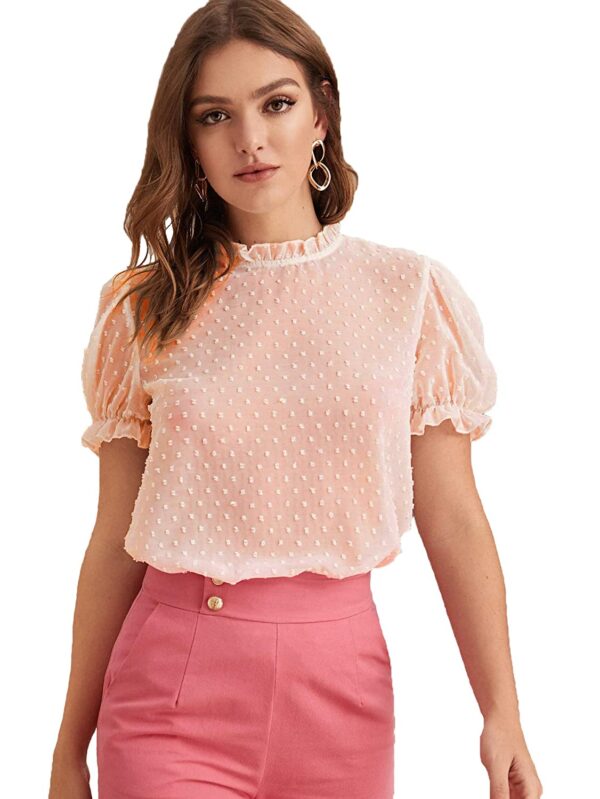 itshe Tissue Fabric Premium Casual Top for Women's