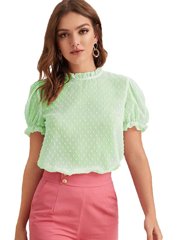 itshe Tissue Fabric Premium Casual Top for Women's