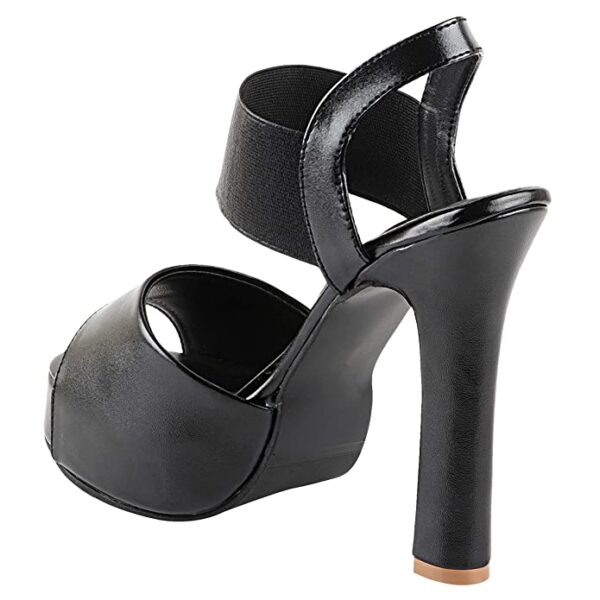 Shoetopia Womens/Girls Solid Peep Toed Platform Heels - Image 3