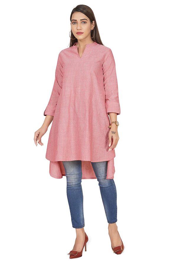 Fashion Dream Women?s Cotton Stripe Printed Top - Image 3