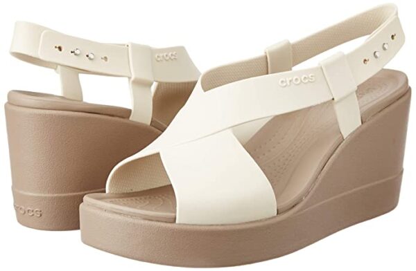 crocs womens Crocs Brooklyn Tort Lowwdgew Sandal - Image 2