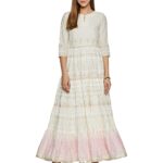 W for Woman Women's Cotton A-Line Maxi Dress