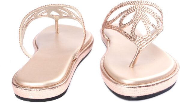 Lumiere Swarovski Studded Chappals Women Flats - Image 2
