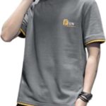 Color Block Men Grey T-Shirt