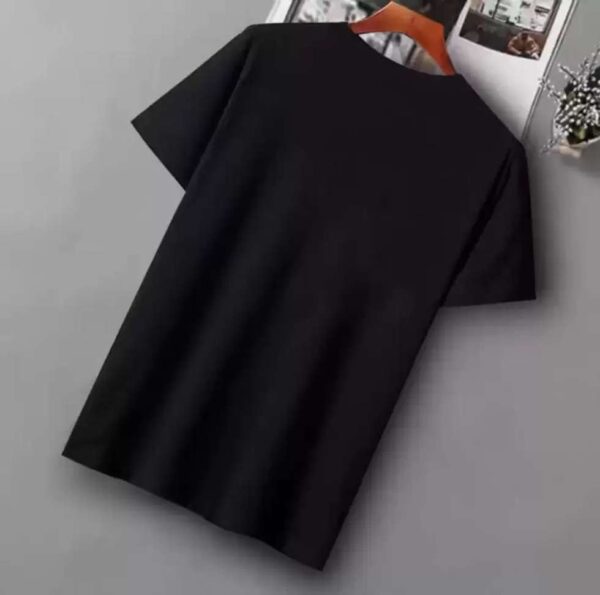Printed Men Black T-Shirt - Image 2